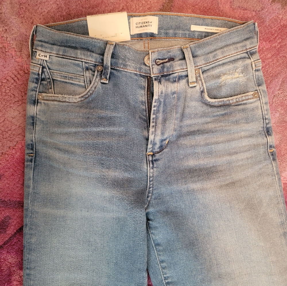 Citizens of Humanity, Mid Rise, Skinny, Rocket ankle Jeans, size 25